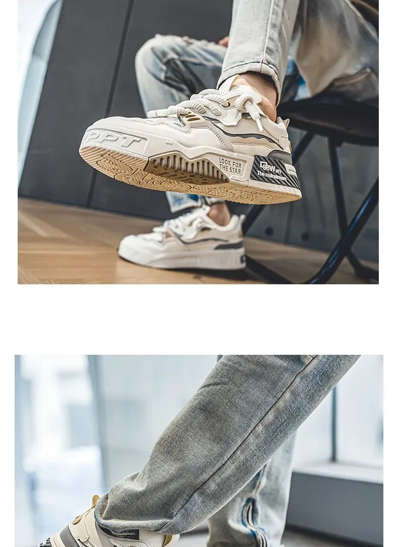 Mens Sneakers Thick Sole Casual Vulcanized Shoes Brand Anti-slip Sports Walking Shoes for Men Tennis Shoes Baskets Pour Hommes