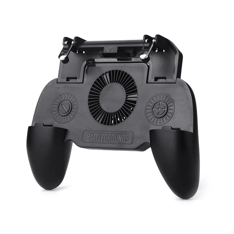 DATA FROG Gaming Grip with Portable Charger Cooling Fan for PUBG Mobile Controller L1R1 Mobile Game Trigger Joystick for Phone