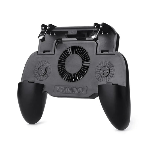 DATA FROG Gaming Grip with Portable Charger Cooling Fan for PUBG Mobile Controller L1R1 Mobile Game Trigger Joystick for Phone