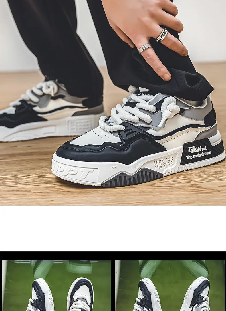 Mens Sneakers Thick Sole Casual Vulcanized Shoes Brand Anti-slip Sports Walking Shoes for Men Tennis Shoes Baskets Pour Hommes