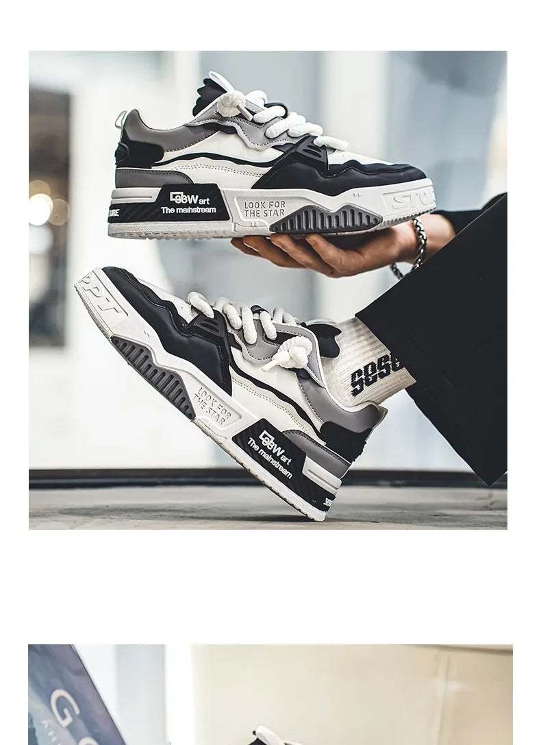 Mens Sneakers Thick Sole Casual Vulcanized Shoes Brand Anti-slip Sports Walking Shoes for Men Tennis Shoes Baskets Pour Hommes